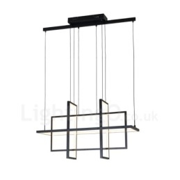 Dimbare hanglamp modern design vier rechthoeken