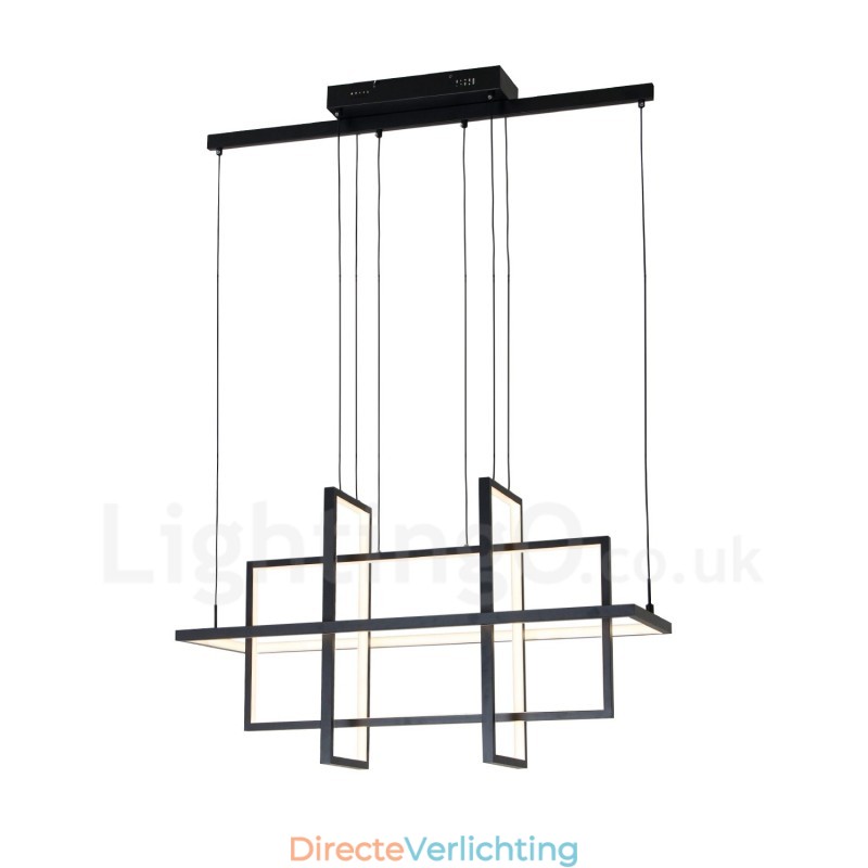 Dimbare hanglamp modern design vier rechthoeken
