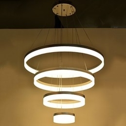 Acryl kroonluchter ring hanglamp verlichtingsarmaturen met