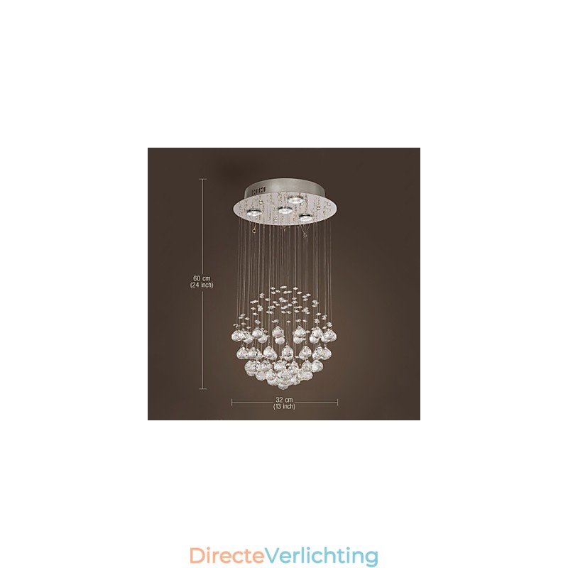 Kroonluchter Luxe Modern Kristal 4 Lichten