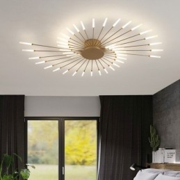 Moderne plafondlamp met inbouwmontage