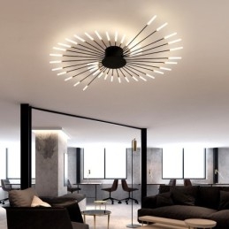 Moderne plafondlamp met inbouwmontage