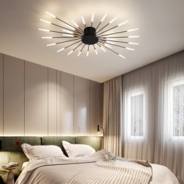 Moderne plafondlamp met inbouwmontage