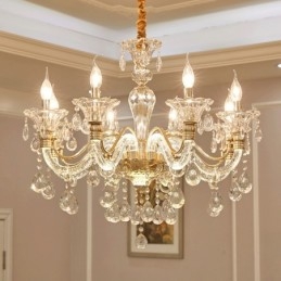 Luxe Kristallen Kroonluchter K9 Kristallen Kroonluchter met Gloeiende Arm