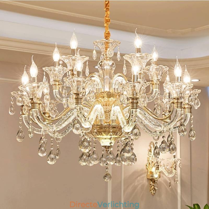 Luxe Kristallen Kroonluchter K9 Kristallen Kroonluchter met Gloeiende Arm