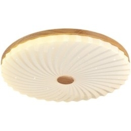 Nordic Ronde Eenvoudige Moderne Massief Houten Plafondlamp