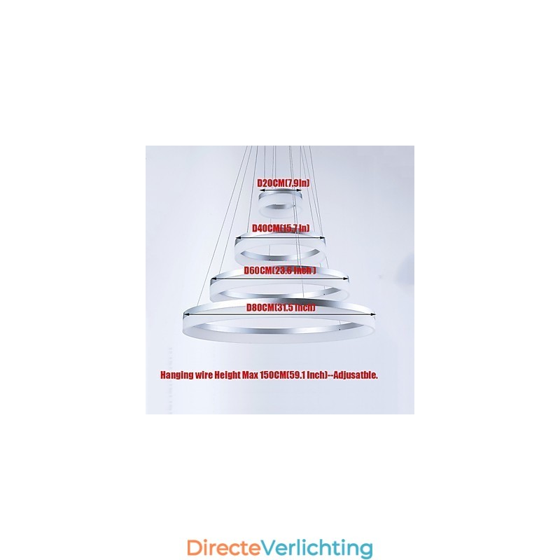 Acryl kroonluchter ring hanglamp verlichtingsarmaturen met