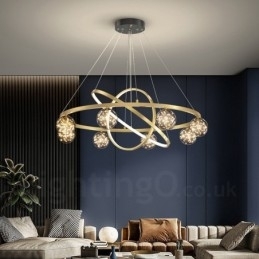Nordic Modern Gouden Cirkel Hanglamp