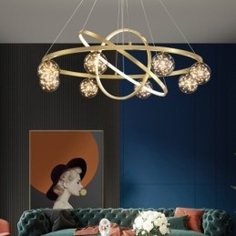 Nordic Modern Gouden Cirkel Hanglamp