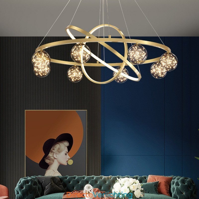 Nordic Modern Gouden Cirkel Hanglamp