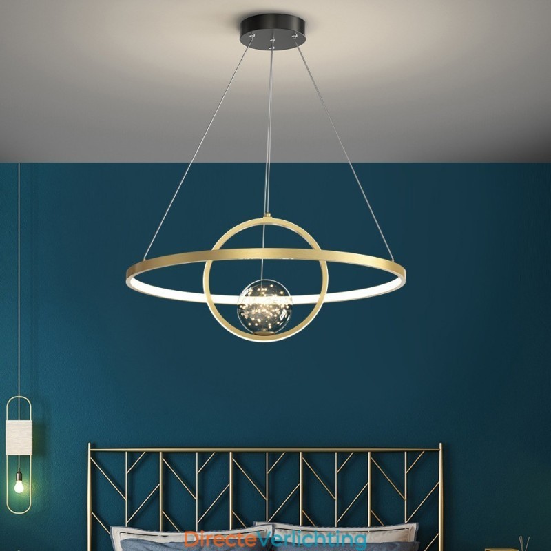 Nordic Modern Gouden Cirkel Hanglamp