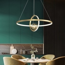 Nordic Modern Gouden Cirkel Hanglamp