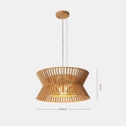 Vintage houten hanglamp