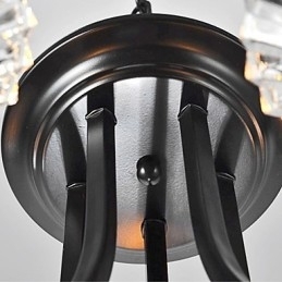 Europese stijl vintage 5-lichts kroonluchter met gehoornde arm