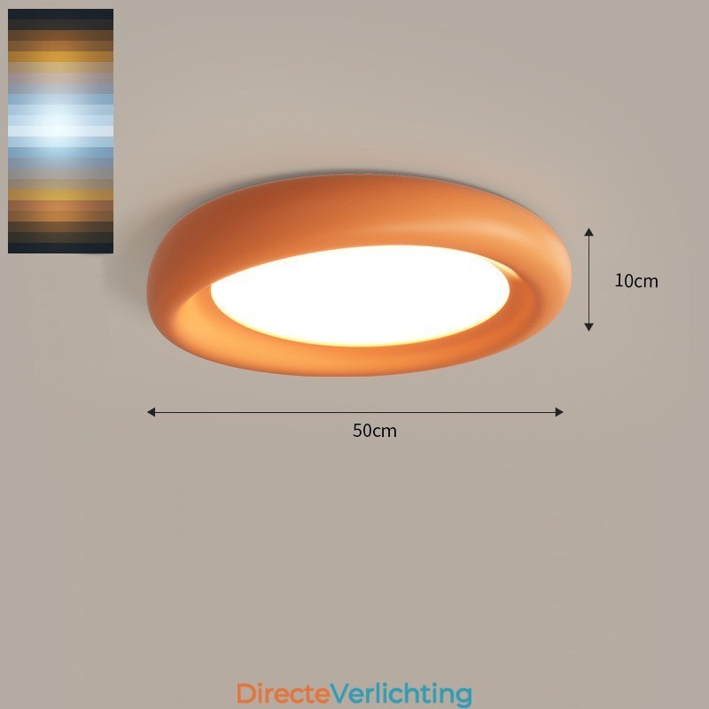 Dimbare ronde full-spectrum oogbescherming, veelkleurige moderne plafondlamp voor binnenverlichting