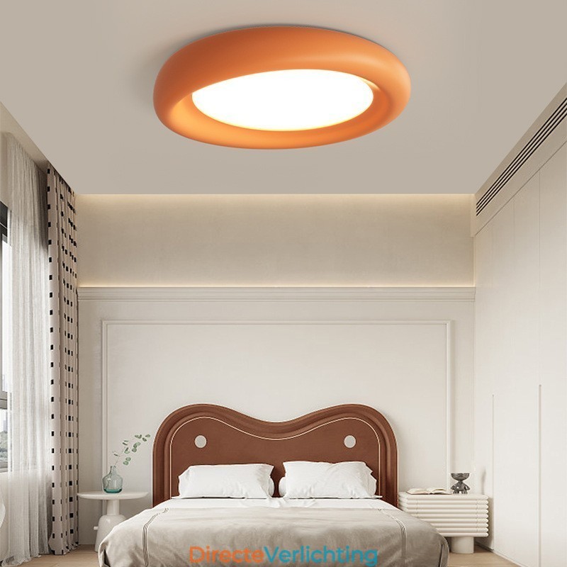 Dimbare ronde full-spectrum oogbescherming, veelkleurige moderne plafondlamp voor binnenverlichting