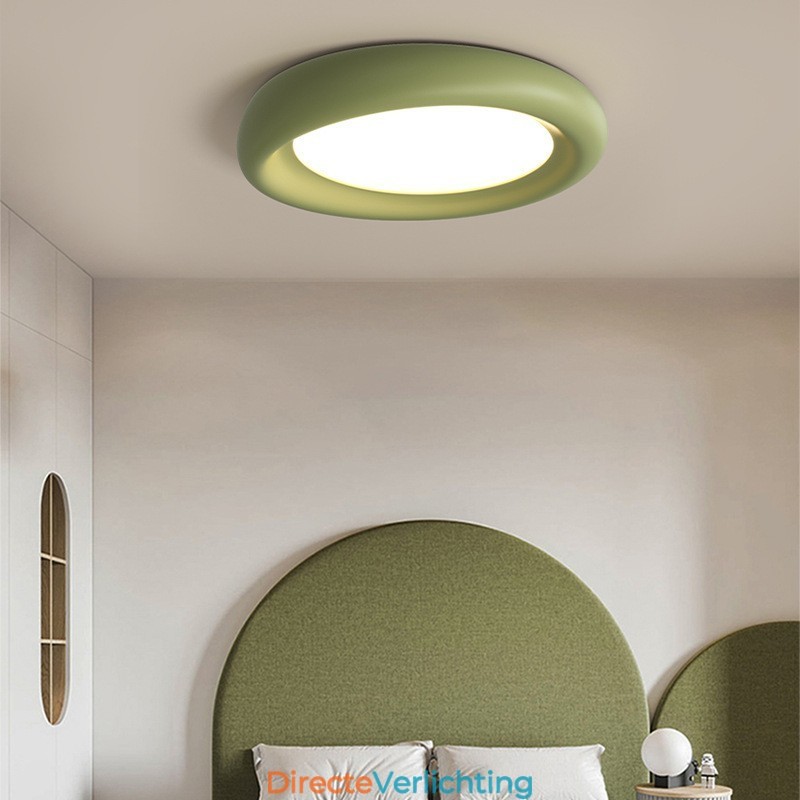 Dimbare ronde full-spectrum oogbescherming, veelkleurige moderne plafondlamp voor binnenverlichting
