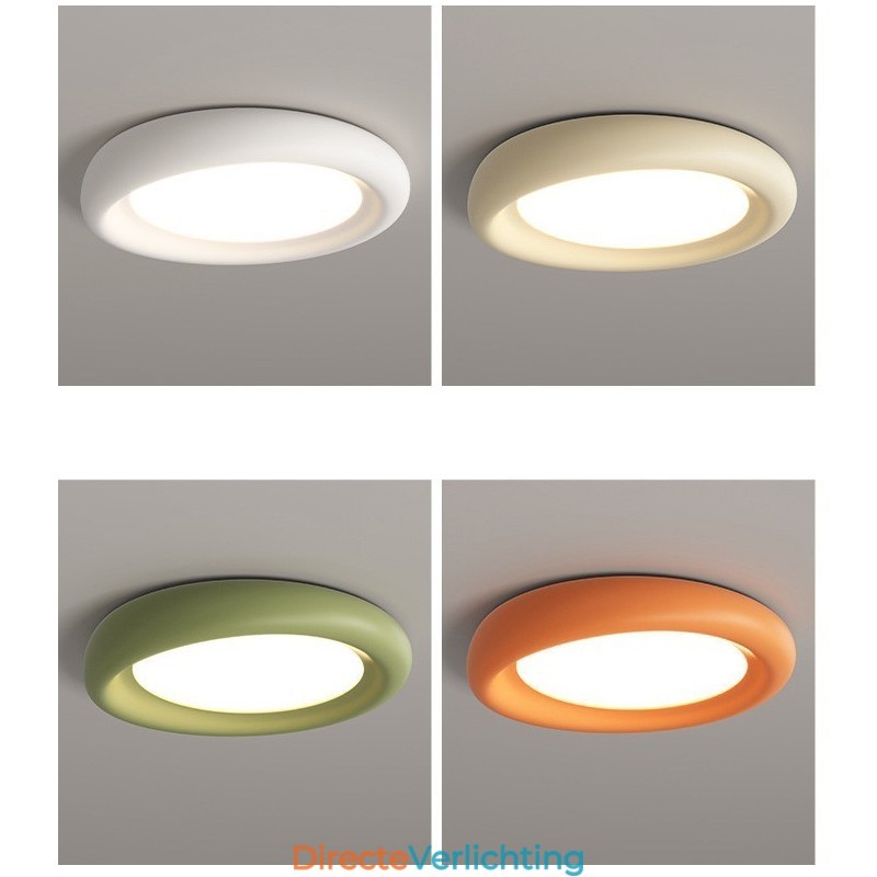 Dimbare ronde full-spectrum oogbescherming, veelkleurige moderne plafondlamp voor binnenverlichting