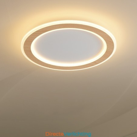 Ronde houten moderne plafondlamp voor binnenverlichting Ronde houten moderne plafondlamp voor binnenverlichting