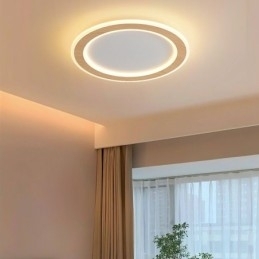 Ronde houten moderne plafondlamp voor binnenverlichting