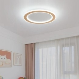 Ronde houten moderne plafondlamp voor binnenverlichting