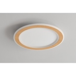 Ronde houten moderne plafondlamp voor binnenverlichting