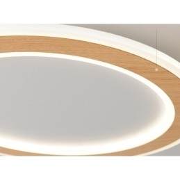 Ronde houten moderne plafondlamp voor binnenverlichting