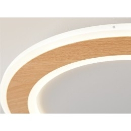 Ronde houten moderne plafondlamp voor binnenverlichting