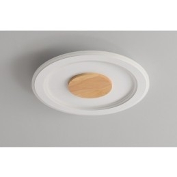 Ronde houten moderne plafondlamp voor binnenverlichting