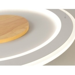 Ronde houten moderne plafondlamp voor binnenverlichting