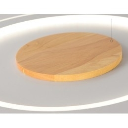 Ronde houten moderne plafondlamp voor binnenverlichting