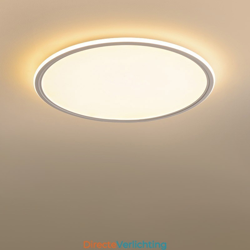 Nordic 3,5 cm dikke ronde plafondlamp met volledig spectrum voor oogbescherming, dimbaar voor binnen