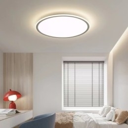 Nordic 3,5 cm dikke ronde plafondlamp met volledig spectrum voor oogbescherming, dimbaar voor binnen