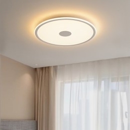 Nordic 3,5 cm dikke ronde plafondlamp met volledig spectrum voor oogbescherming, dimbaar voor binnen