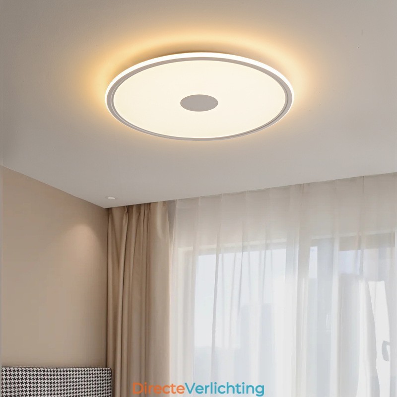 Nordic 3,5 cm dikke ronde plafondlamp met volledig spectrum voor oogbescherming, dimbaar voor binnen