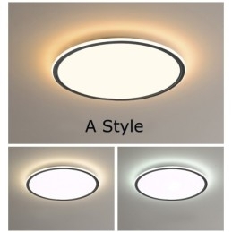 Nordic 3,5 cm dikke ronde plafondlamp met volledig spectrum voor oogbescherming, dimbaar voor binnen