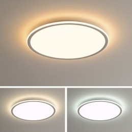 Nordic 3,5 cm dikke ronde plafondlamp met volledig spectrum voor oogbescherming, dimbaar voor binnen