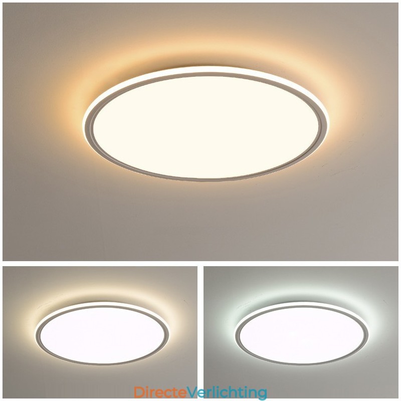 Nordic 3,5 cm dikke ronde plafondlamp met volledig spectrum voor oogbescherming, dimbaar voor binnen