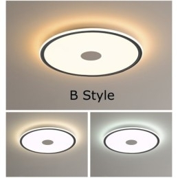 Nordic 3,5 cm dikke ronde plafondlamp met volledig spectrum voor oogbescherming, dimbaar voor binnen
