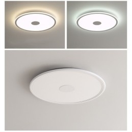 Nordic 3,5 cm dikke ronde plafondlamp met volledig spectrum voor oogbescherming, dimbaar voor binnen