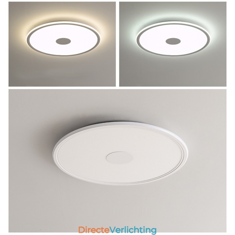 Nordic 3,5 cm dikke ronde plafondlamp met volledig spectrum voor oogbescherming, dimbaar voor binnen
