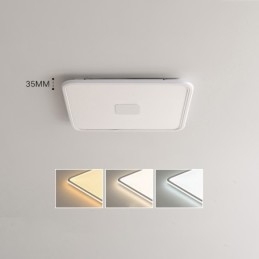 Moderne dimbare vierkante plafondlamp met volledig spectrum oogbescherming