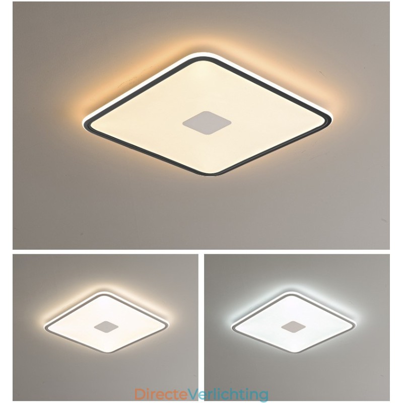 Moderne dimbare vierkante plafondlamp met volledig spectrum oogbescherming
