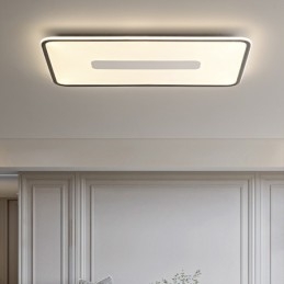 Moderne grote dimbare rechthoekige plafondlamp met volledig spectrum oogbescherming