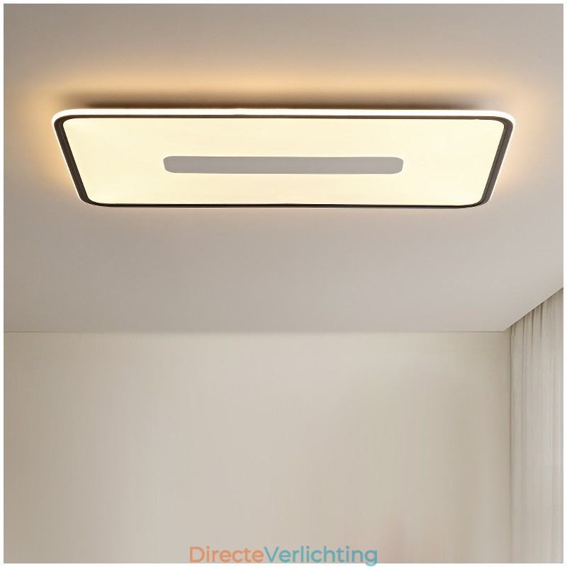 Moderne grote dimbare rechthoekige plafondlamp met volledig spectrum oogbescherming