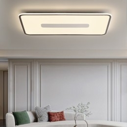 Moderne grote dimbare rechthoekige plafondlamp met volledig spectrum oogbescherming