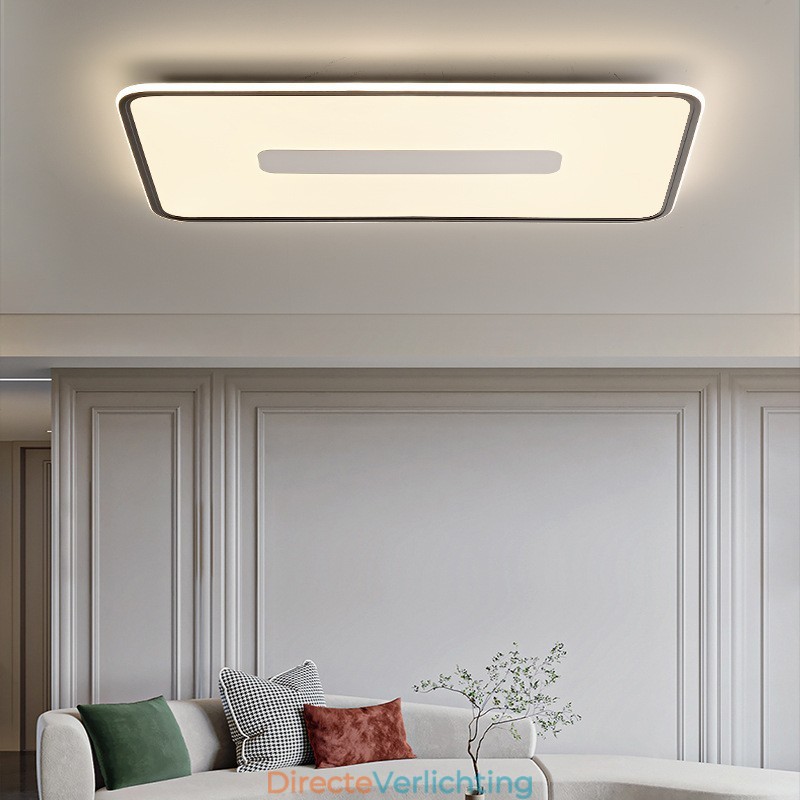 Moderne grote dimbare rechthoekige plafondlamp met volledig spectrum oogbescherming
