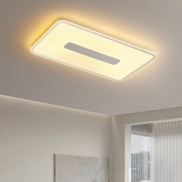Moderne grote dimbare rechthoekige plafondlamp met volledig spectrum oogbescherming