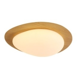 Dimbare Full Spectrum Oogbescherming Nordic Log Grain Pebble Plafondlamp
