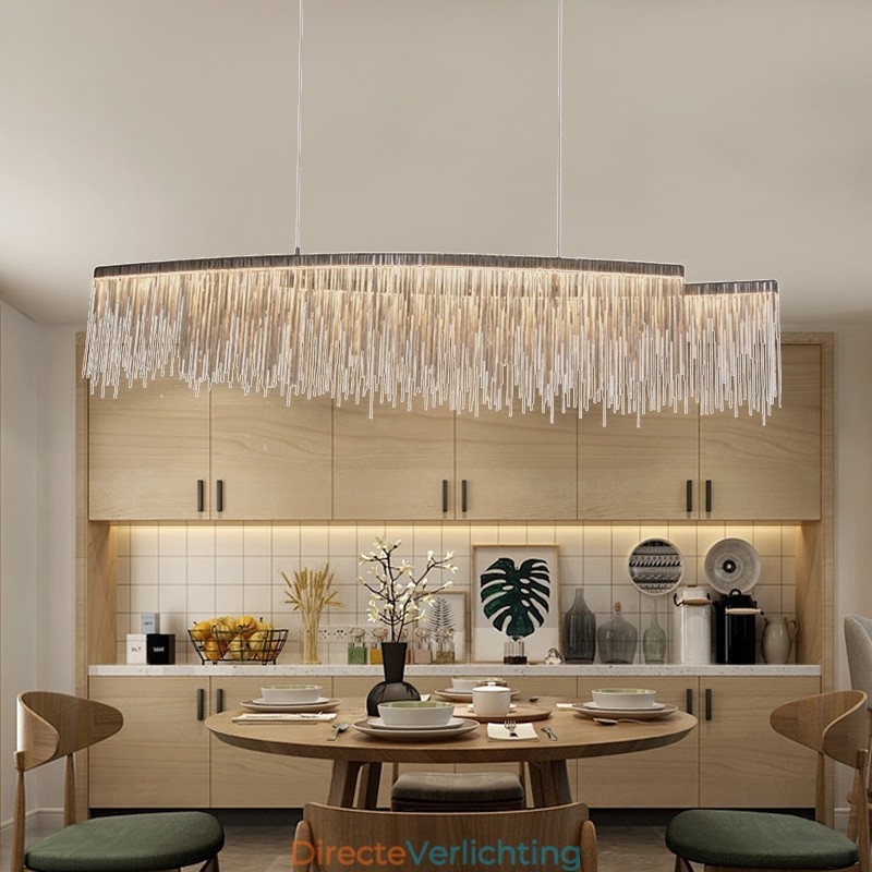 Kwastjes Extra Grote Design Plafond Hanglamp Eiland